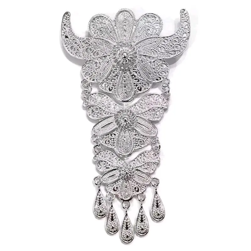 Bros Kebaya Susun 3/Bros KutuBaru/Bros Jilbab Susun,Bros Hijab Clips Silver 2