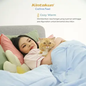 Kintakun Cotton Feel Hanya Selimut Comforter Bedcover Basic dan Pinch Quilt 160x240/220x240