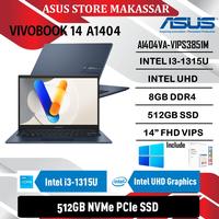 Gambar ASUS VIVOBOOK 14 A1404VA-VIPS3851M - i3-1315U 8GB 512GB 14"VIPS W11 OHS - 8GB dari AsusStoreMakassar Kota Makassar 1 Tokopedia