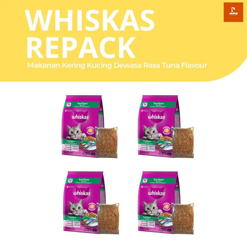 whiskas kering repack 800 gram kering makanan kucing dewasa 1+ Adult 0