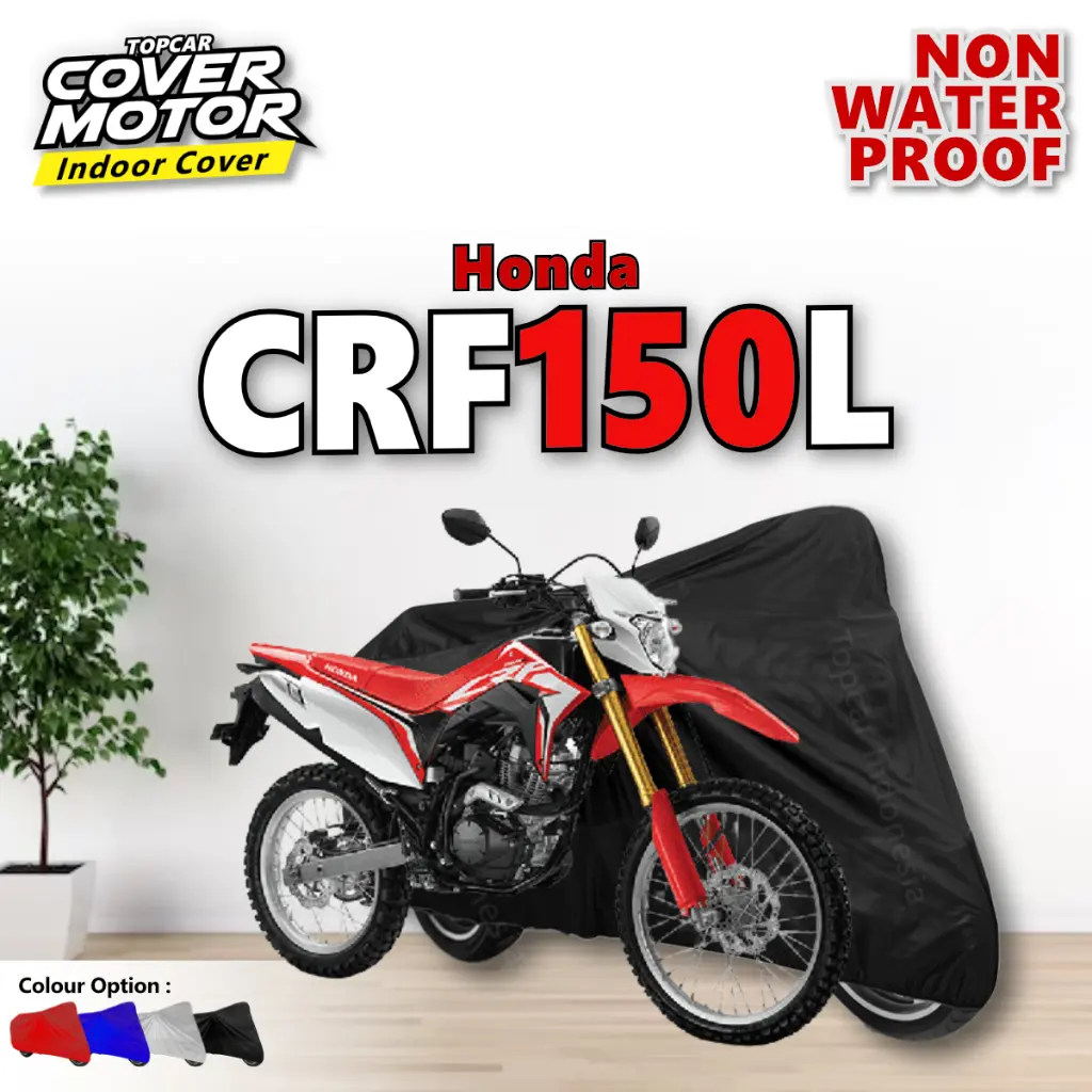 Cover Motor Honda CRF150L / CRF 150 L Indoor Non-waterproof Sarung Motor Selimut Pelindung Body Baju Biker Mantel Jas Penutup by TOPCAR