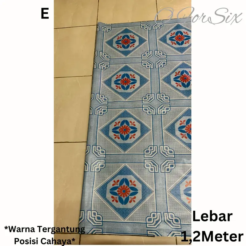 (NEW2) (ROLL) KARPET PLASTIK/PERLAK LANTAI/MEJA/KARPET LANTAI PLASTIK LEBAR 1,2 METER 3