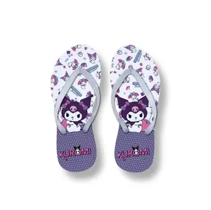 Sandal Jepit Perempuan Dewasa Kuromi Purple/Hitam/Pink