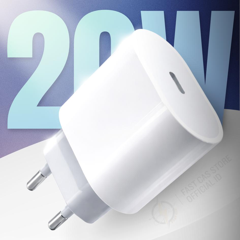 Adapter iPhone Charger ORIGINAL 20W USB-C Fast Charging Power Adapter MFI / Kepala Charger Garansi 12 Bulan