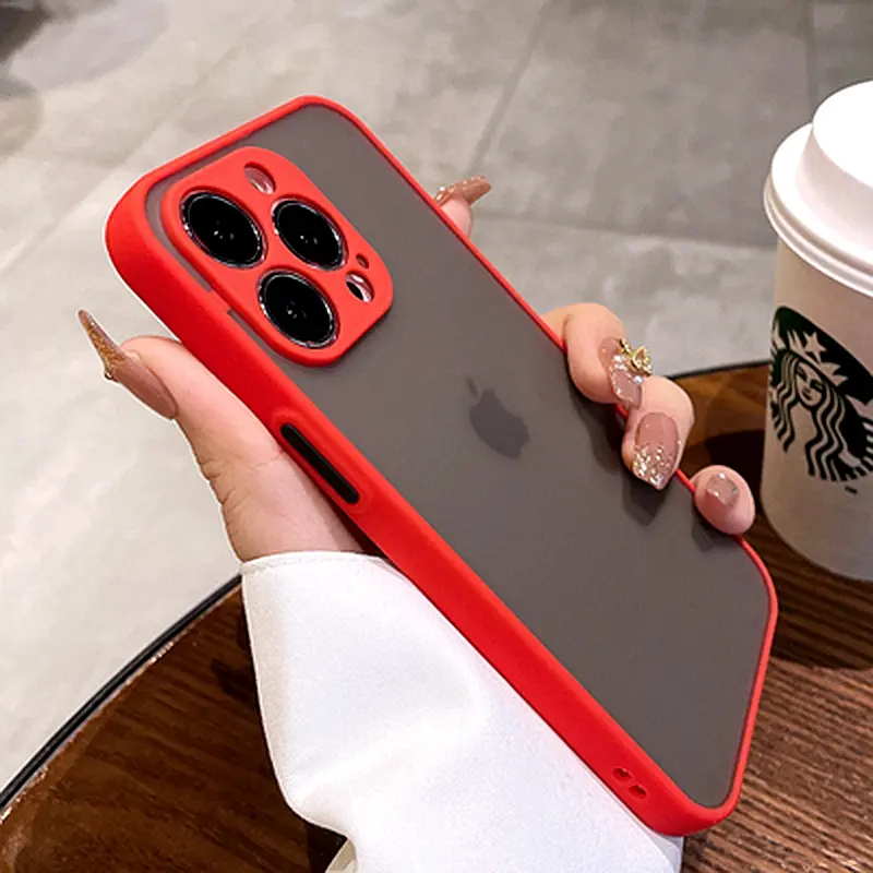 Ốp Điện Thoại Lì Chống Sốc, Thiết Kế Sang Trọng, Tương Thích Với iPhone 15, 14, 13, 12, 11, Pro Max, XR, Xs, X, 7, 8 Plus, SE 2020, 2022, Ốp Trong Suốt Ốp Chống Sốc Mini 8