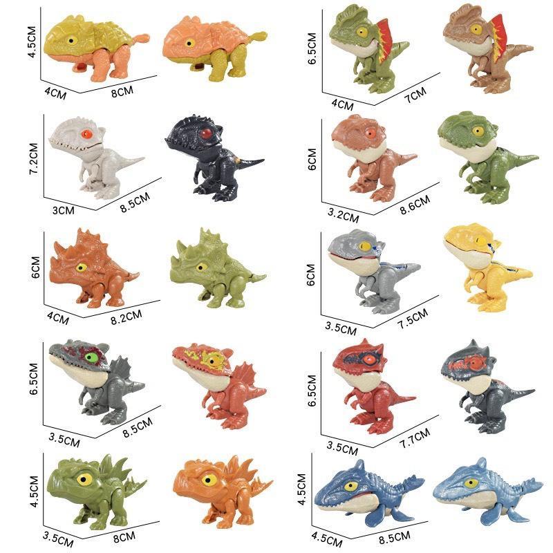 Đồ chơi Combo 5 - 10 khủng long và động vật khác mẫu nhau cắn tay Mô Hình Toy