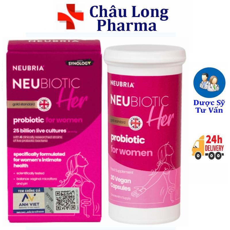 Men Vi Sinh Phụ Khoa Neubria Neubiotic Her - Bổ Sung Lợi Khuẩn Ngừa Nấm Phụ Khoa