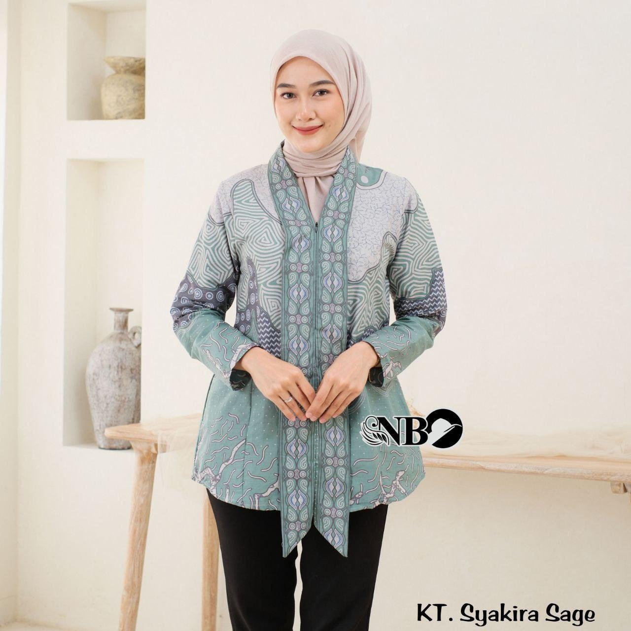 BAJU BATIK ATASAN BATIK WANITA MODERN M,L,XL,XXL asli PEKALONGAN COD Dewasa