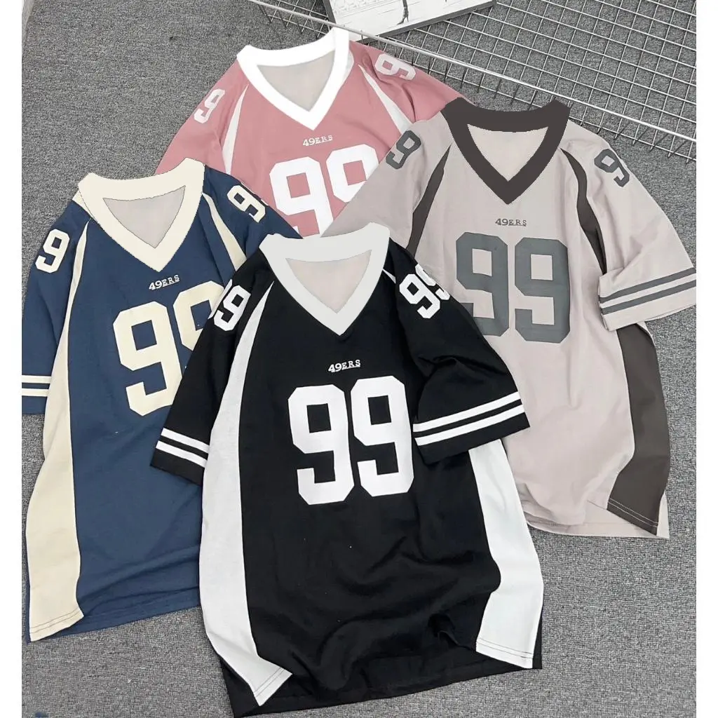 Short sleeve shirts, for men and women, personalized jerseys, numbers can be customized, available in a variety of colors and styles, fashionable and popular among youth