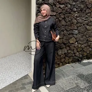 ALEA ONESET DENIM BASIC CUTBRAY HIGHWAIST | BY MULYACOLLECTION