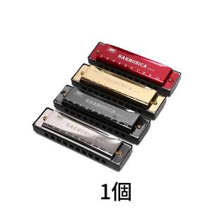ポータブル 	 丈夫な10穴のクロマチックハーモニカ、ケース付きの1カウントCキーハーモニカ、初心者のための楽器、友人へのギフト