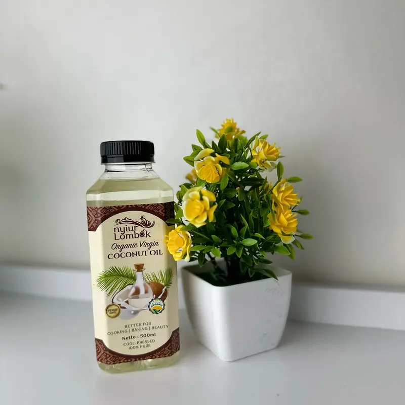 Vco Minyak Kelapa Murni Nyiur Lombok untuk Menumis, Baking, dan Perawatan Gigi - Salad, Oil 3
