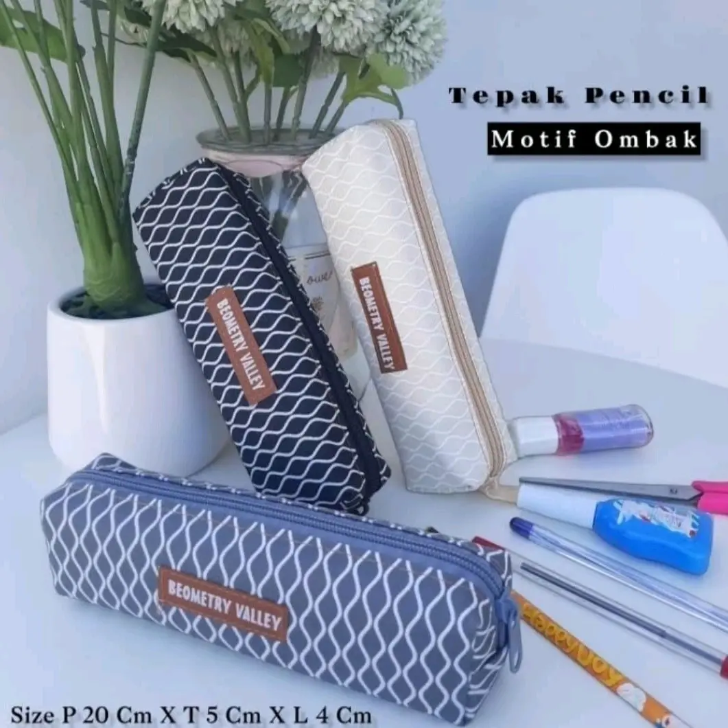 Kotak Pensil Anak Sekolah 2D dengan Resleting - Tempat pensil Resleting - Stationery amplop snack