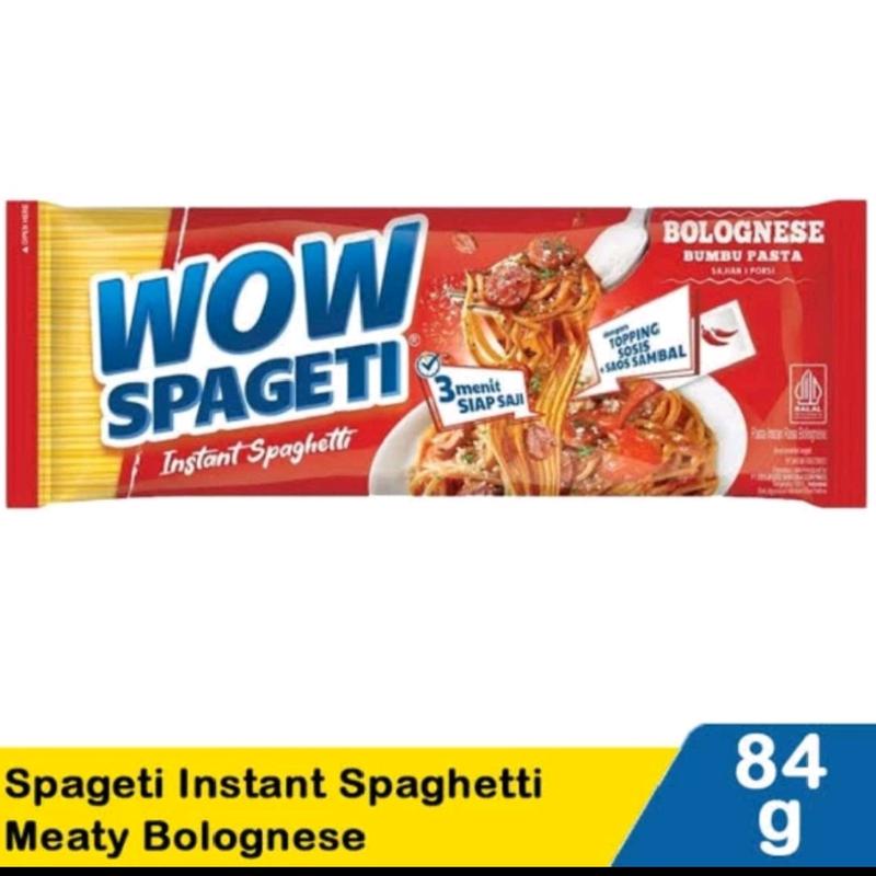 Mie Wow Spaghetti Instant by MayorA / Mie Wow 84gr - Makanan - Food, Noodles jebew taiwan tipis energen carbonara 2