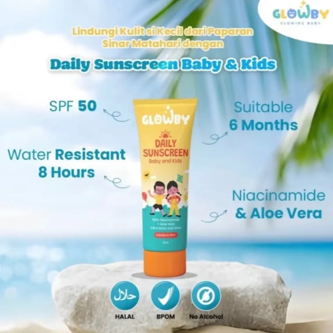 Sunscreen glowby
