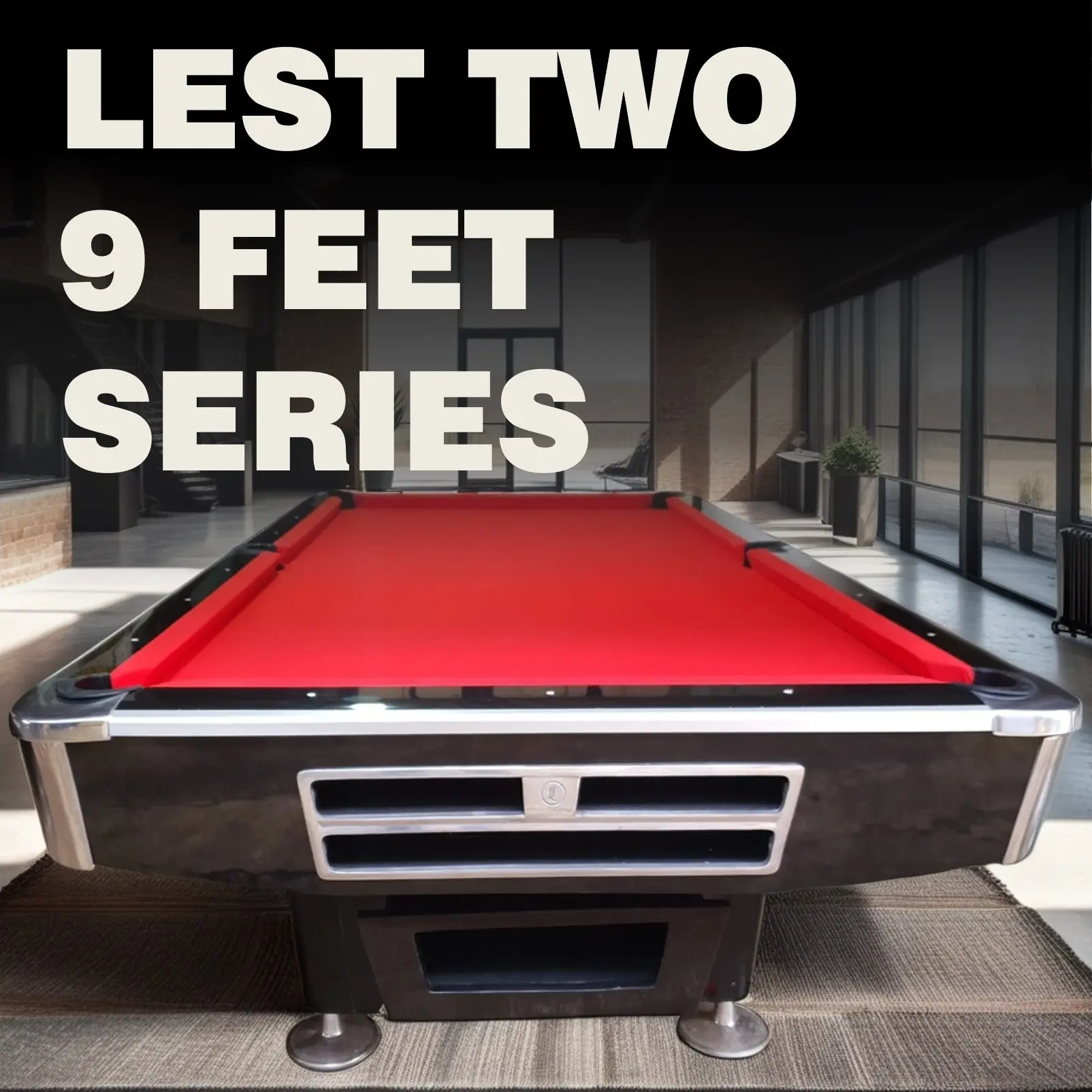 LESTTWO - Meja Billiard 9 Feet Lokal Kualitas Import