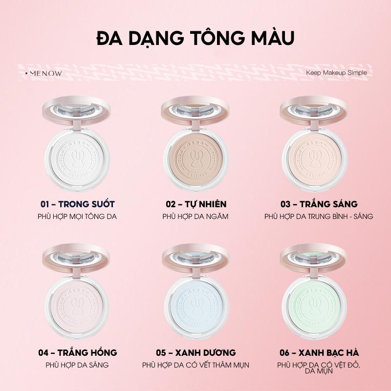   KOL2 x MENOW   Phấn phủ nén làm đều màu da MENOW Rabbit Compact Powder 8.5gr  2  