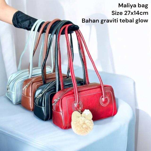 Product Introduction of Tas Selempang Wanita MALIYA BAG Slingbag Model Grafiti Tebal Ukuran 27*14cm Kulit 13