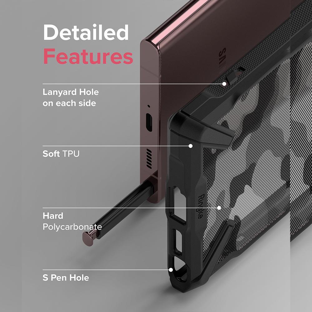 Case Samsung Galaxy S22 Ultra / Plus Ringke Fusion X Anti Crack Casing