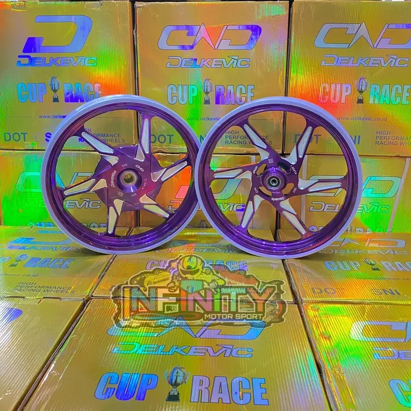 VELG DELKEVIC SIX STAR G-SPEED MIO SPORTY VARIO110/BEAT/SCOOPY VARIO125/150 MIO M3 VARIO ABS PCX 150 160 ABS CBSAEROX NMAX NEW/OLD Accessories Motorcycle 2