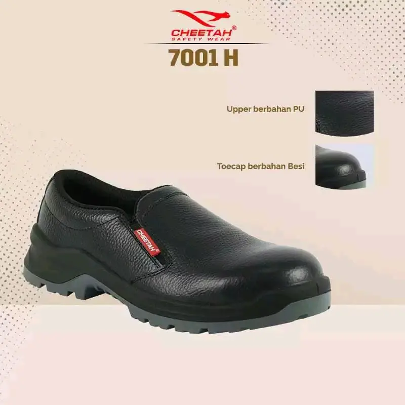 Sepatu Safety Cheetah 7001H Reobound Safety Shoes Original Ringan Anti Static Sol PU