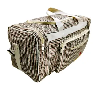 Tas Pakaian Jumbo Motif Sporty 80L Cordura Nylon 4 Ruangan Kapasitas Besar 80 Liter Desain Praktis & Sporty Tali Jinjing Fleksibel Mudik