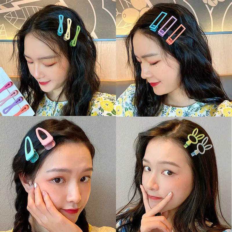 Bộ Kẹp Tóc, 7 Chiếc, Nhiều Màu Sắc, Thời Trang 4