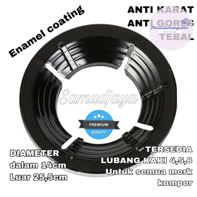 tatakan kompor gas semua merk kaki 3,4 &5 anti angin anti slip hemat gas 2