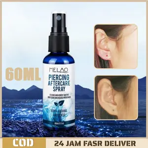 60ml After Piercing Spray Piercing Aftercare Spray Piercing Spray Saline Spray Piercing Perawatan Yang Lembut Piercing Care Solution