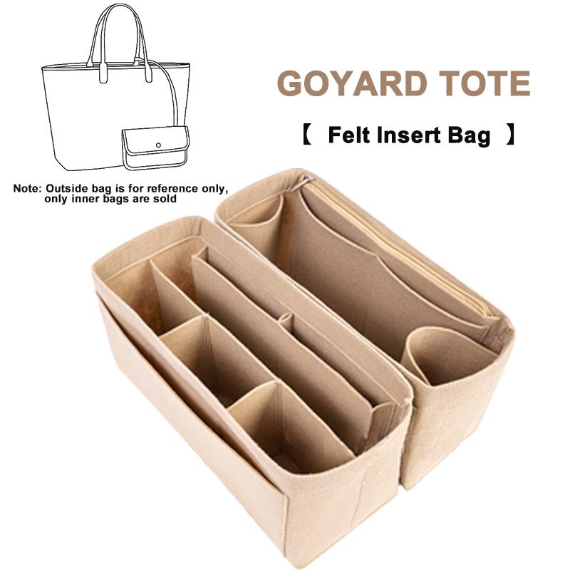 Túi Chèn Nỉ Cho Goyad, Túi Tote GM PM Mini, Túi Xách Nữ, Ví Bên Trong, Túi Lót Mỹ Phẩm Du Lịch, Túi Định Hình