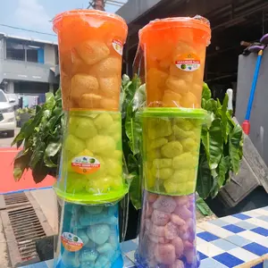 KERUPUK kulit sapi toples 1 Liter  dapat 6 toples Asin Food Keripik Makanan