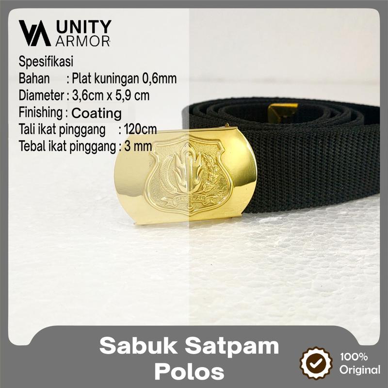 UNITY ARMOR - Sabuk Kuningan Polos (Bahan Kuningan) 5