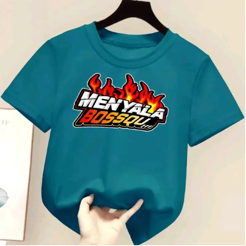 Kaos anak unisex usia 2-10 MOTIF Menyala Bossqu Pakain anak cewek cewok Perempuan Katun Bayi Cowok Combed Cotton Distro 5
