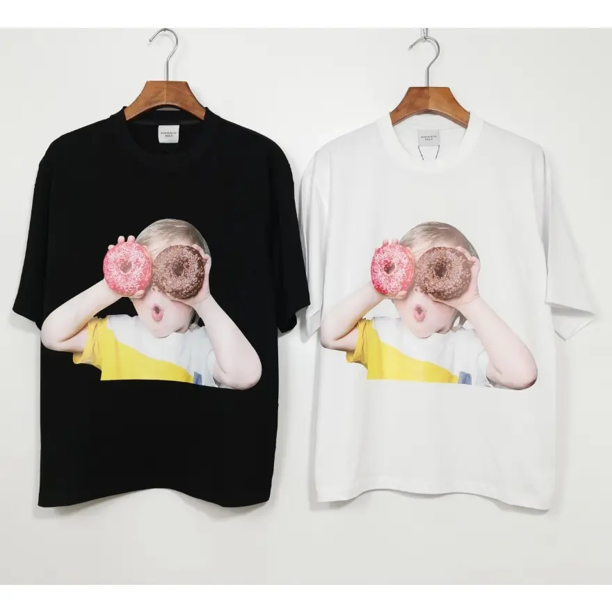 ** Stock ** ADLV New oversize T shirt loose donut boy short sleeve t shirt
