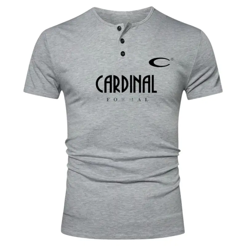 KAOS COWOK LENGAN PENDEK SABLON CR  / Kaos Hanley Pria Lengan Pendek / Kaos Kancing Pria Lengan Pendek Pria / Kaos Sablon CR Distro Keren Dewasa Motif Polos 2
