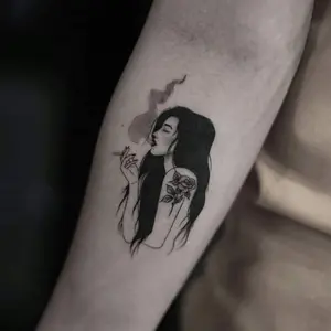 Tatto temporary Terbaru 2024 Cewe smoke tato tempore
