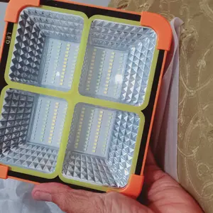 Lampu Sorot 1500-2000W Tenaga Surya Solar Powered Gantung Camping Tenda Floodlight Matahari Panel Cell IP66 Outdoor Portable Camping Gear Emergency Camping Lamp Listrik