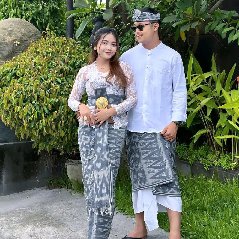 Kamben Premium Couple Blanket - Saput Blanket / Busana Adat Bali Motif Pasangan Pasangan Tenun