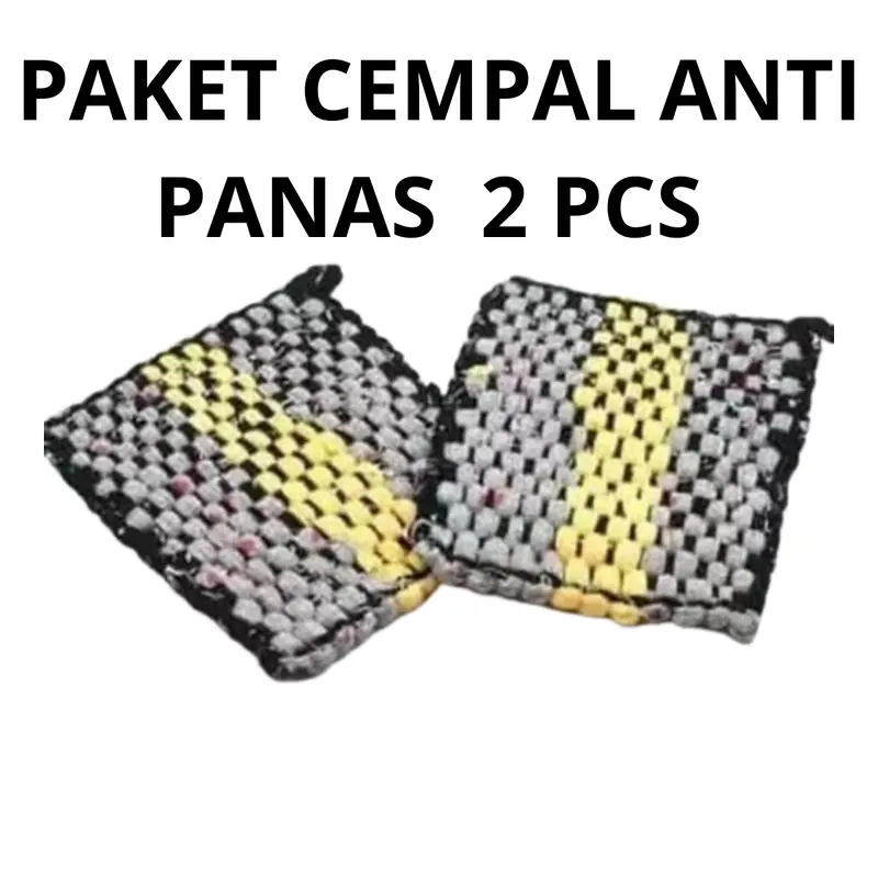 PAKET 2 PCS CEMPAL PENAHAN PANAS/TATAKAN  PANCI WAJAN Buah 1
