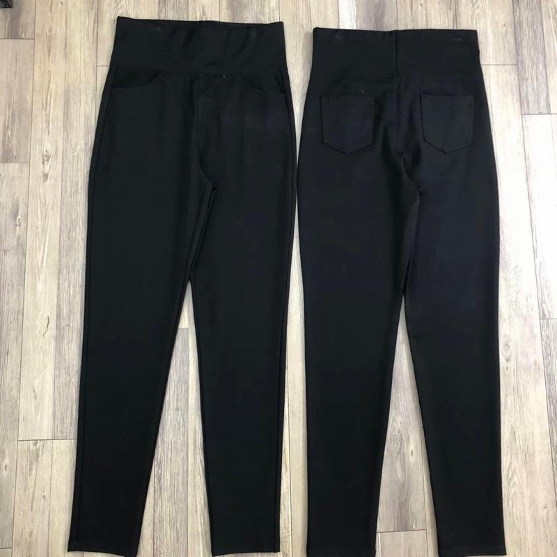  {QUẦN CÓ 4 TÚI} QUẦN LEGGING CẠP CAO GEN BỤNG CÓ TÚI CHẤT UMI HÀN LOẠI 1 Ôm gọn Ôm gọn Màu đen Thông thường Nữ Voi  Pants Women 