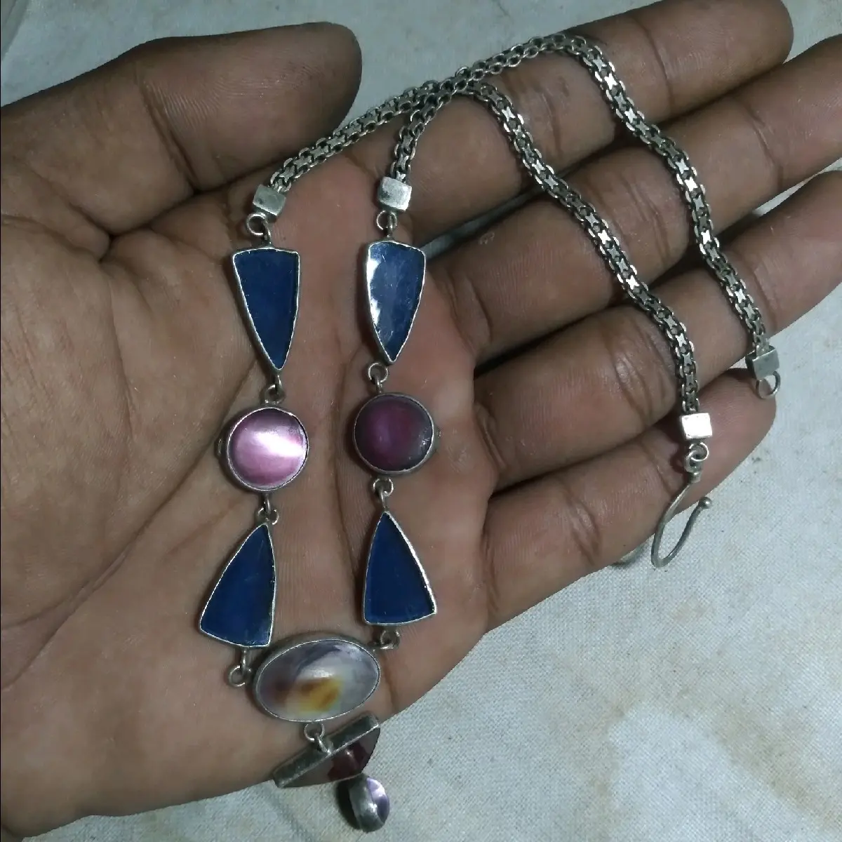 kalung perak lawasan asli temuan