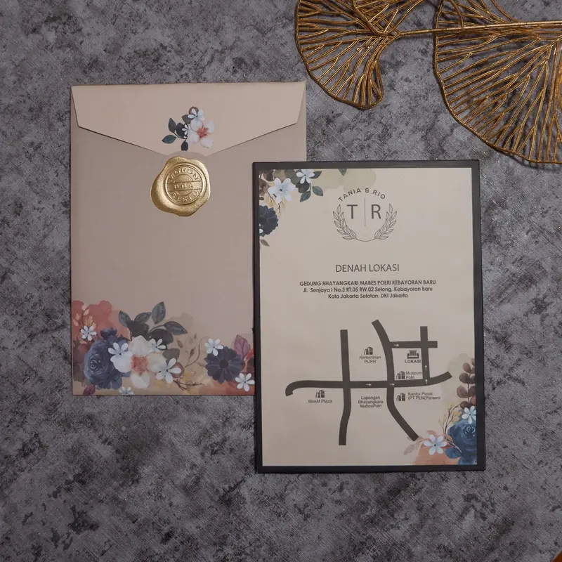 [1 PCS] Undangan VIP Hard Cover Warna Coksu Cream Papan Tebal Cantik Elegan Murah Bekasi Hijjaz 19 2