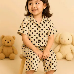 Dotty One Set Outfit | One set anak Perempuan | Stelan Anak Perempuan 2 - 8 tahun | Bahan Rayon Premium