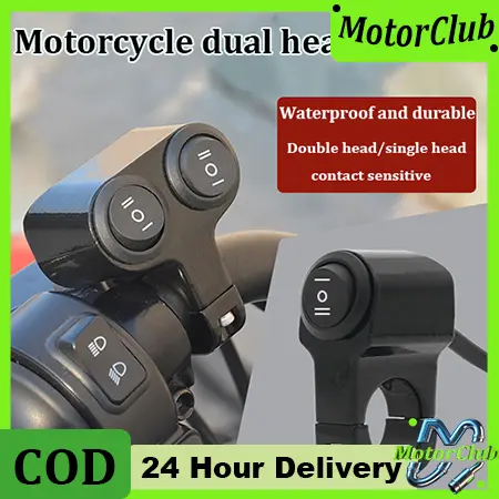 Switch bar tangan motor, dual 2-wire 2-gear aluminium alloy switch 0
