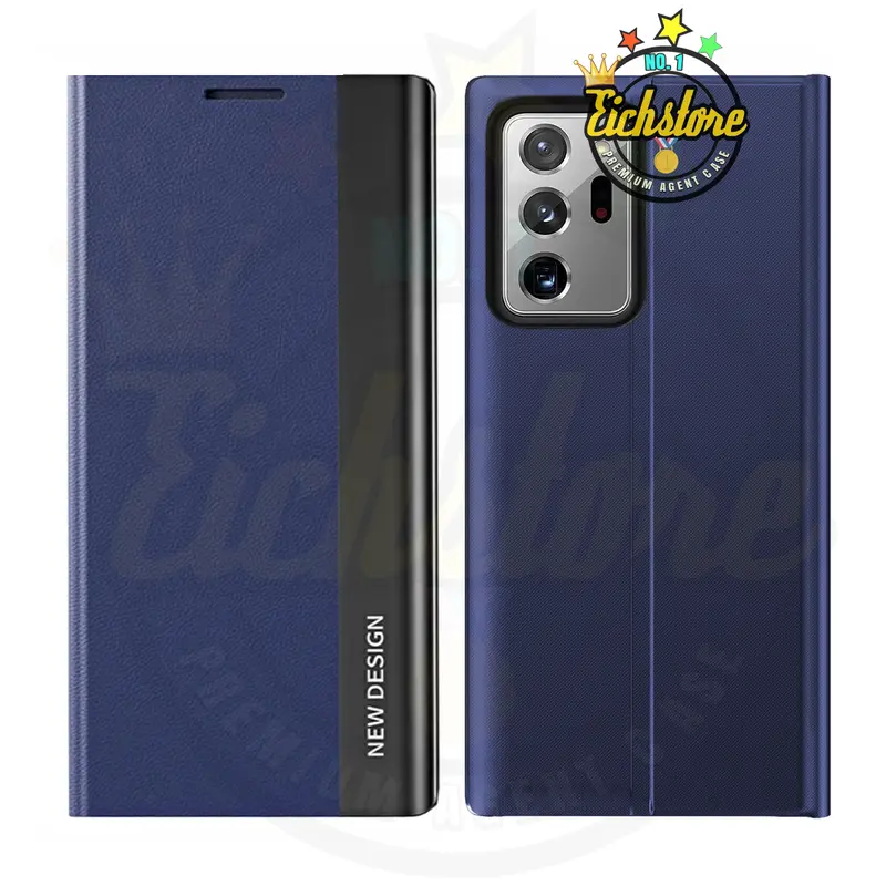 Casing Electro untuk Samsung  Note 20 Ultra Smart Windows Flip Case Casing HP Premium Super Full 360 Degree Mewah Flip Cover Auto Lock Case Kesing Kulit COD Bayar Di Tempat 1