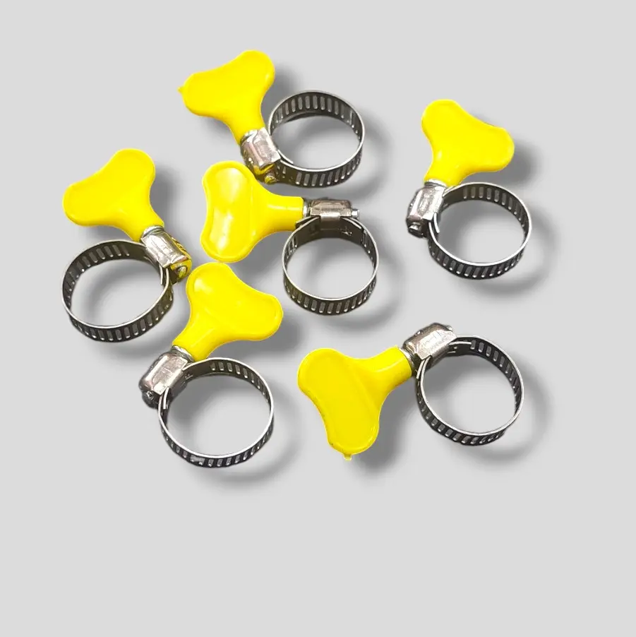 {1 pcs} klem selang stainles 7/8" kuping plastik cocok untuk selang gas, selang air