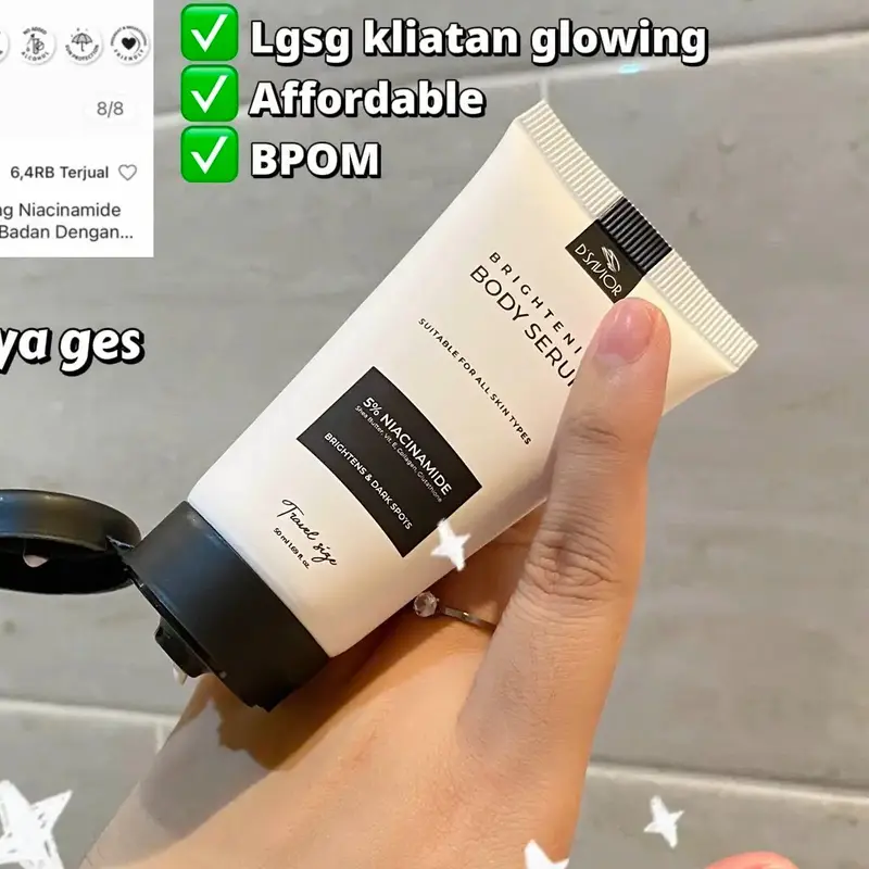 NEW D'SAVIOR MINI BODY SERUM  BRIGHTENING FOR ALL SKIN TYPE DSAVIOR 50 ml-D'SAVIOR TRAVEL SIZE 4