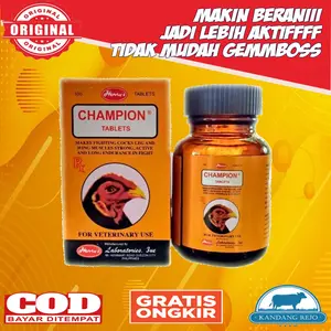 Champion Vitamin Untuk Ayam Original Filipina Isi 100 Butir BISA COD