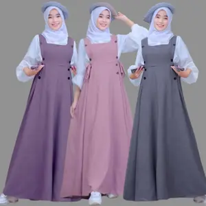 Gamis Anak Perempuan Iriana Dress Setelan Remaja 9-17 Tahun Baju Muslim Korean Style Bahan Katun Size S M L