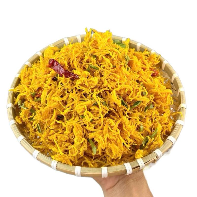  Khô gà lá chanh nhà làm hũ 500 gr 89k 